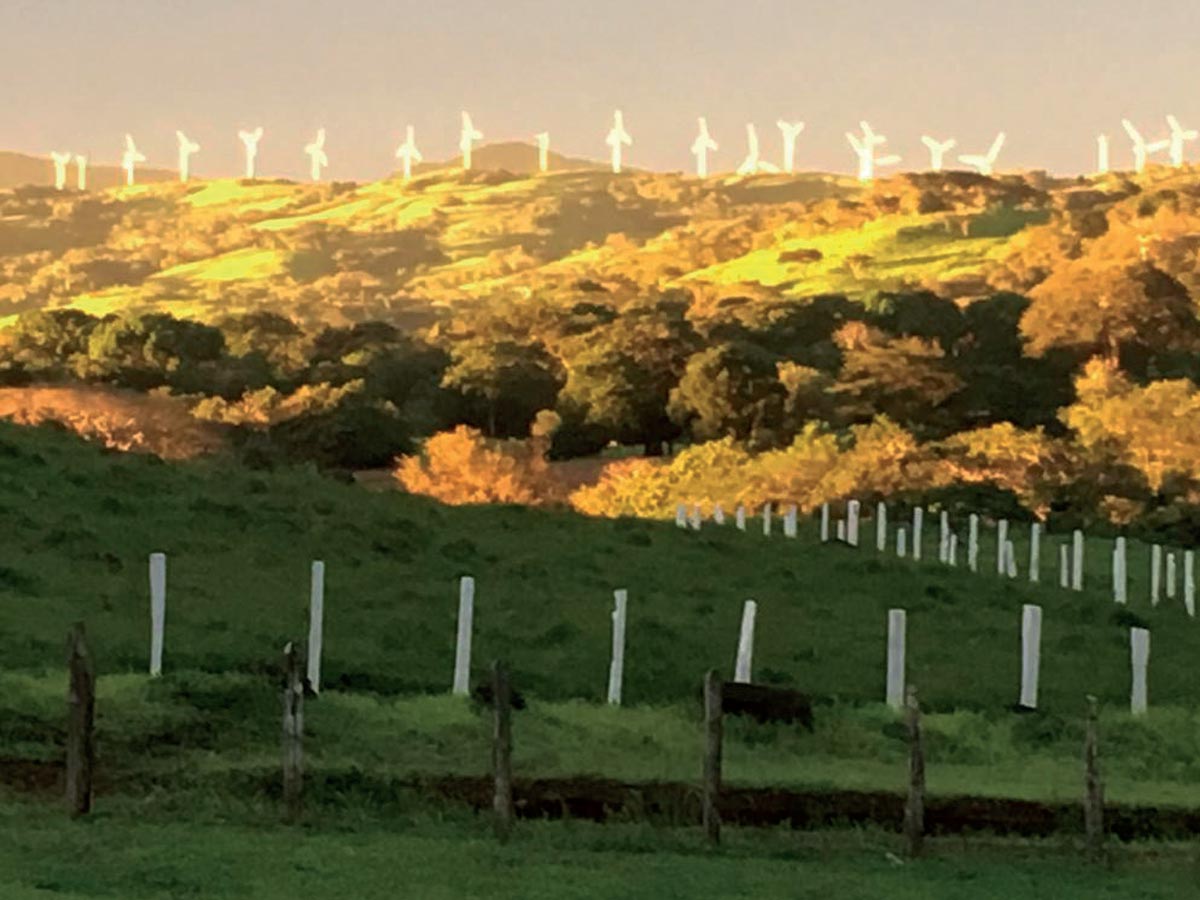 Proyecto eólico Los Angeles Tilarán. Foto Cortesía Mainor Arguedas, colaborador académico de UTN.
