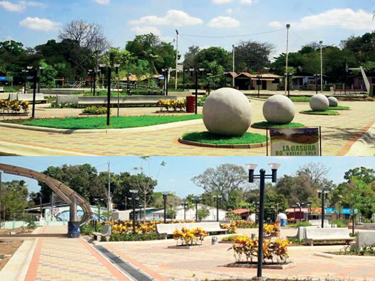 En el parque se sembraron varios tipos de árboles para crear un paisaje verde. Crédito: Municipalidad de Carrillo.