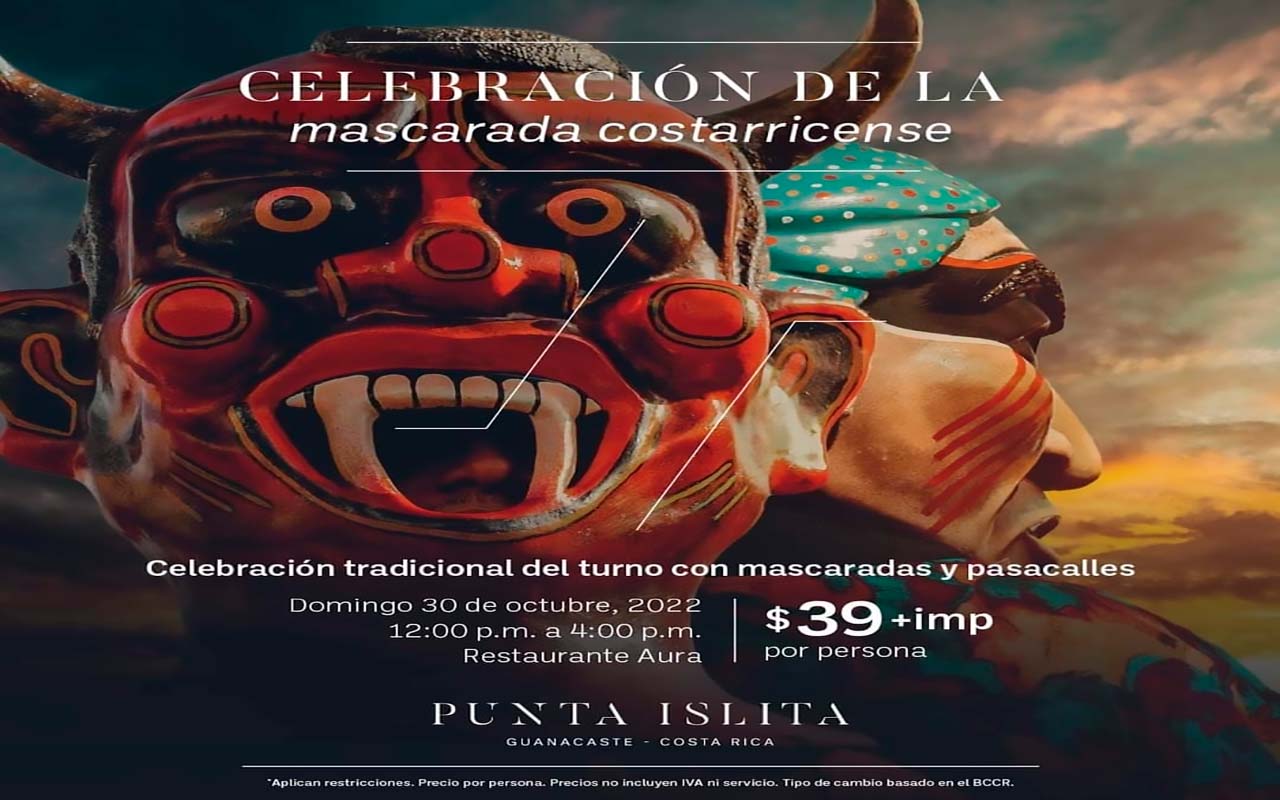 El próximo 30 de octubre: Hotel Punta Islita celebrará la mascarada costarricense.alt