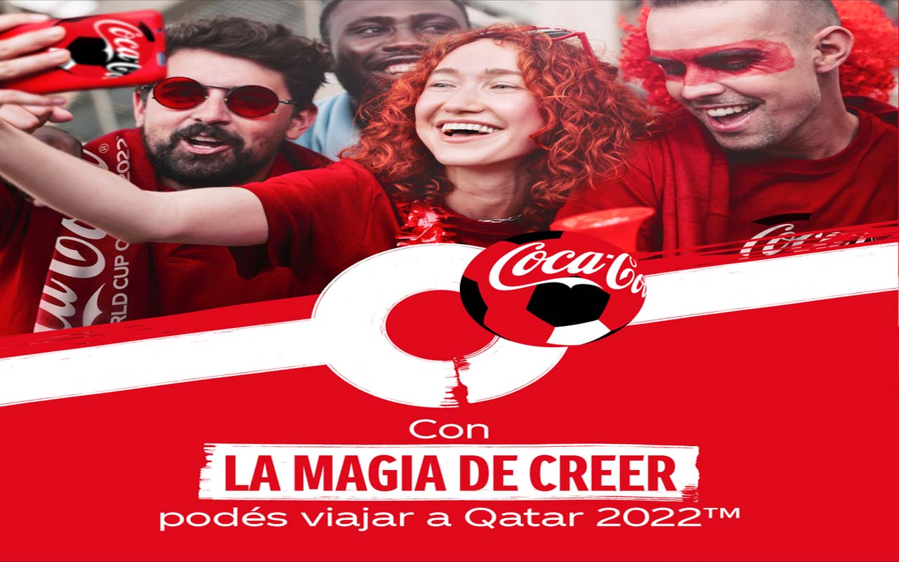 Sistema Coca-Cola llevará cuatro personas -todo incluido- al Mundial de Qatar 2022.alt