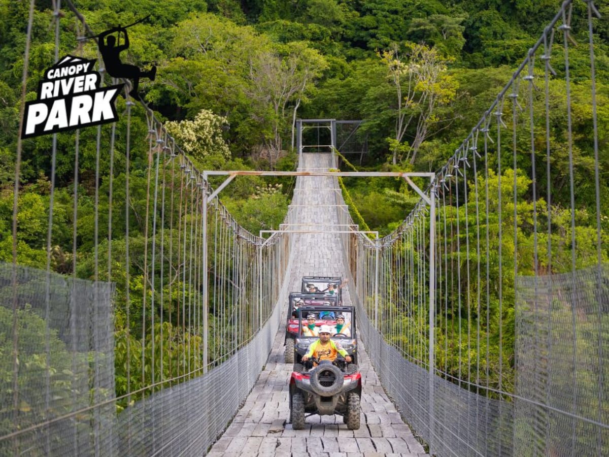 ¿Sabías que en Puerto Vallarta se encuentra el puente colgante vehicular más largo del mundo? Esta maravilla te espera en Canopy River Park, un paraíso natural y de aventura que abarca 800 hectáreas de pura adrenalina, naturaleza y paisajes espectaculares.