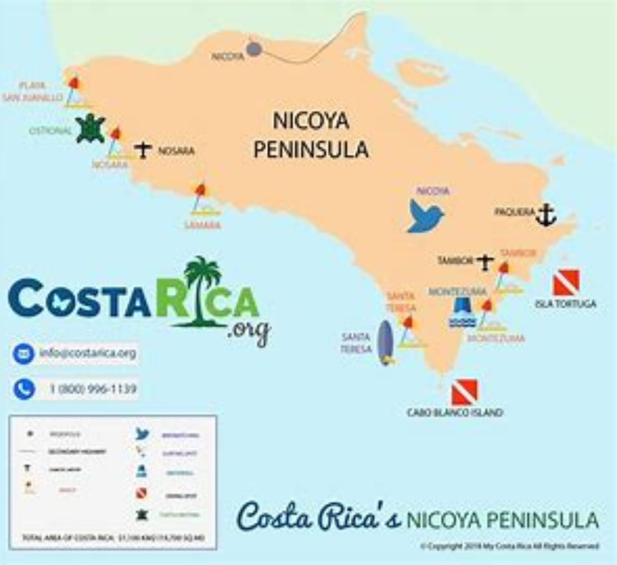 mapa peninsula nicoya 1