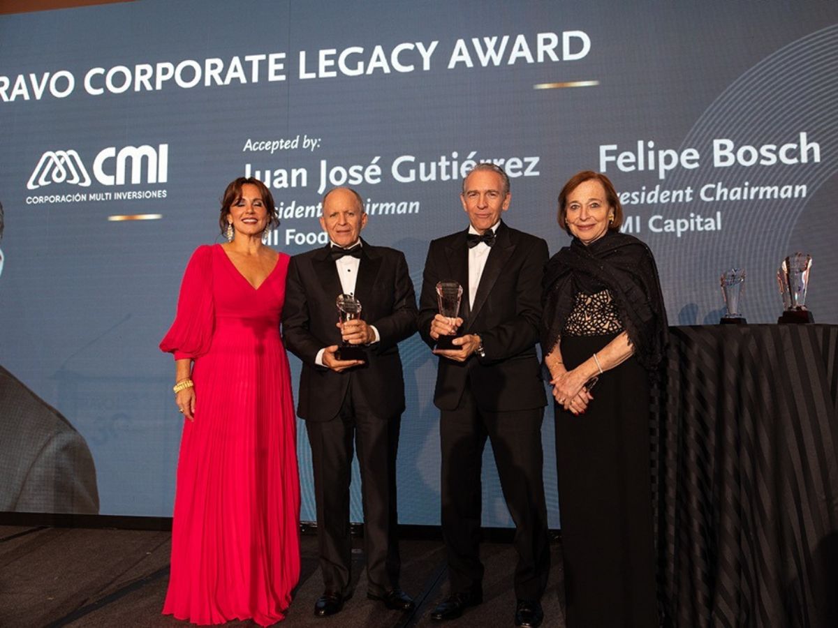 El galardón “Legado Empresarial” reconoce a CMI como una empresa multigeneracional que ha expandido su presencia en 15 países, liderando sectores como alimentos, energía limpia, desarrollo inmobiliario y servicios financieros