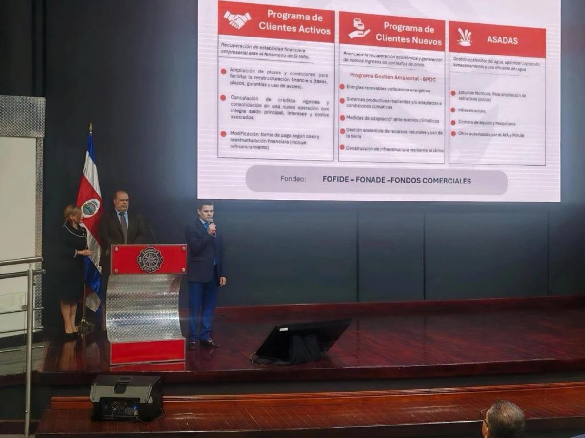 Banco Nacional, Banco de Costa Rica y Banco Popular presentan acciones conjuntas para respaldar a familias, productores, ASADAS, pymes y sectores productivos.