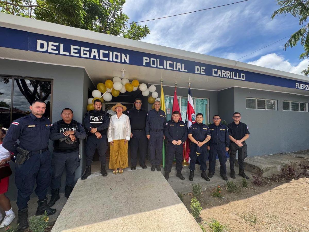 Este 18 de agosto de 2026 se realizó la reapertura de las instalaciones policiales en la cabecera del cantón de Carrillo, una acción que busca fortalecer la presencia policial y la atención a las comunidades.