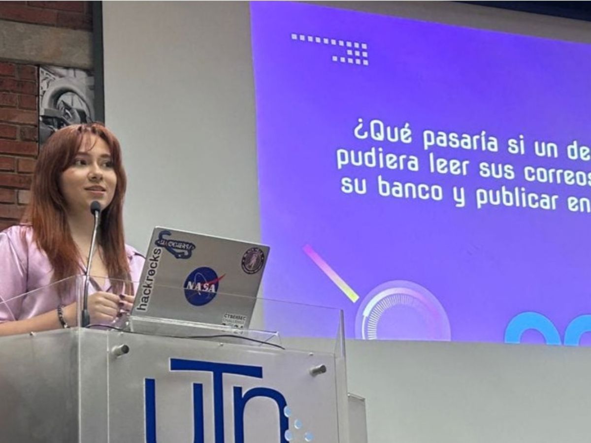 Luciana Herrera Vargas, graduada de Mecatrónica y estudiante de Ingeniería del Software de la UTN, ha integrado la Selección Nacional de Ciberseguridad y obtenido reconocimientos en competencias tecnológicas.