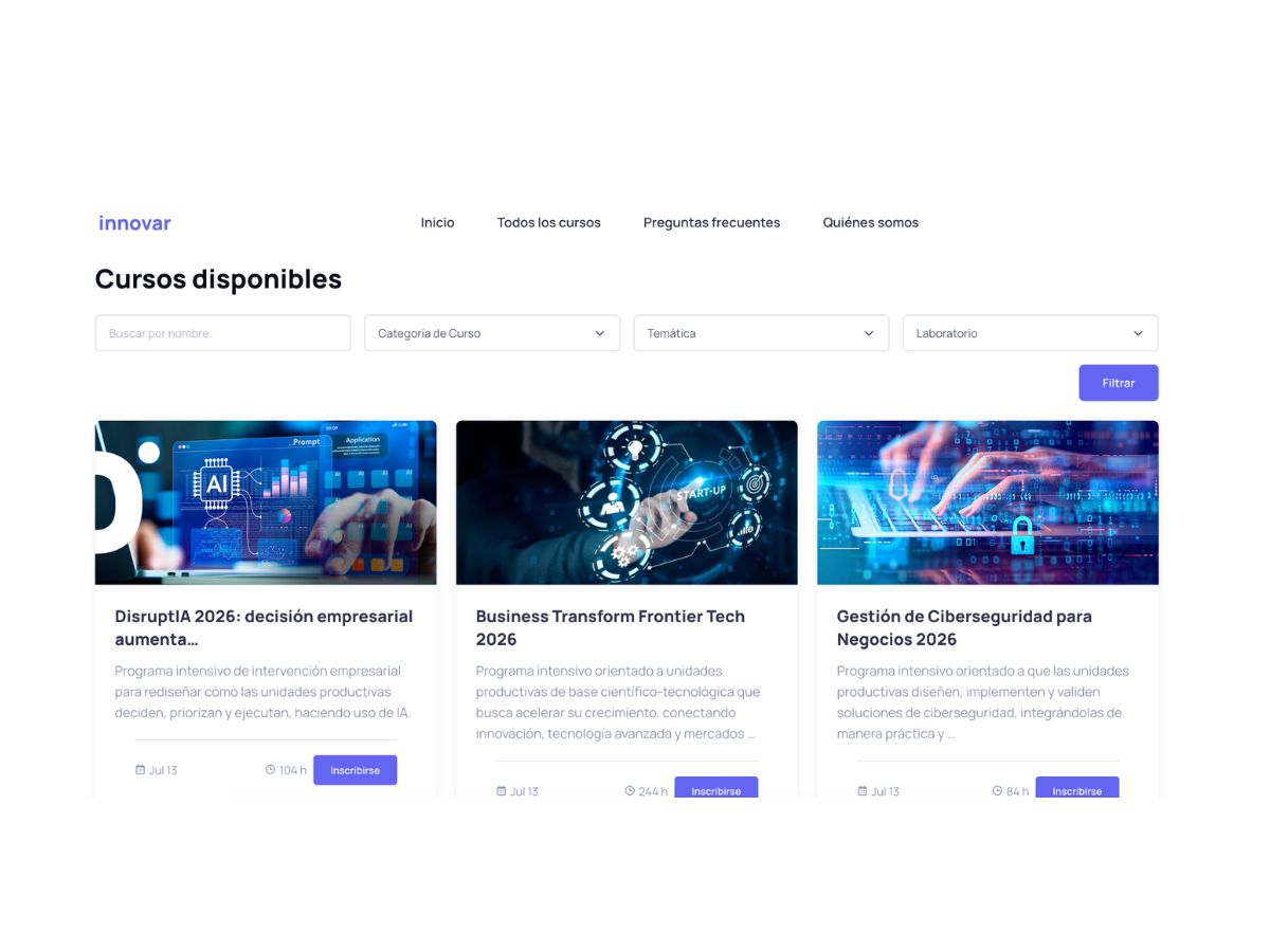 Emprendimientos, PYMES y organizaciones productivas podrán acceder a programas especializados con acompañamiento técnico para incorporar tecnologías emergentes en sus negocios.
