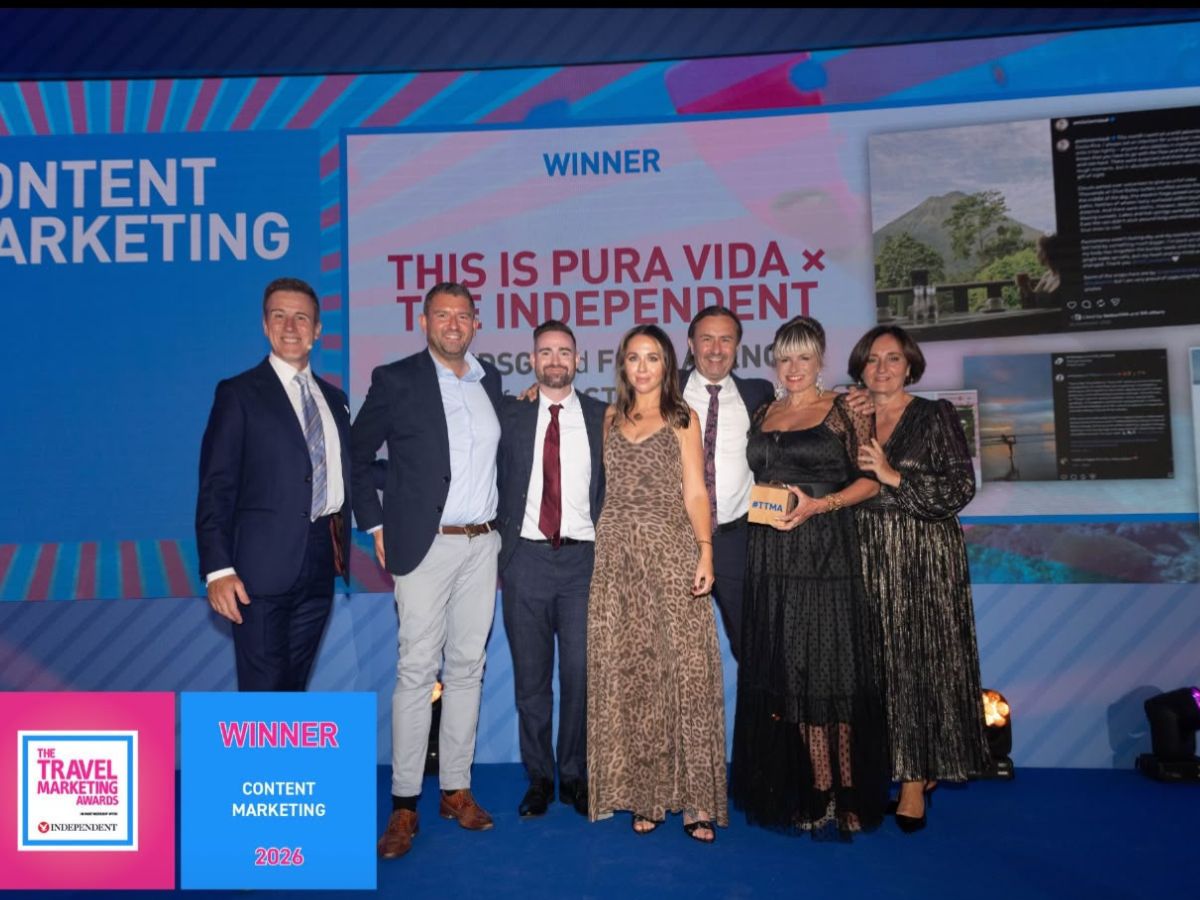 Nuestro país recibió los premios Oro a la “Mejor Campaña de Contenidos” y Plata a la “Mejor Alianza con Medios del Año” gracias a la campaña “This is Pura Vida” desarrollada para promocionar el destino en el mercado británico por el Instituto Costarricense de Turismo.