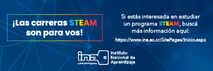 Carreras STEAM son para vos!