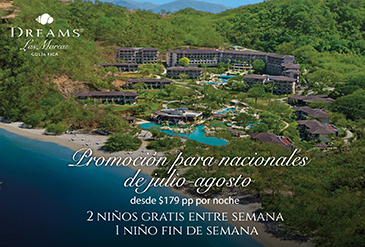 Promocion para Nacionales em Dreams la Mareas Costa Rica